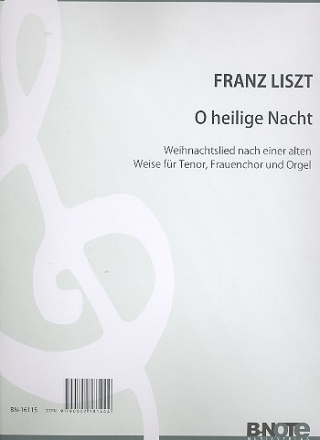 O heilige Nacht fr Tenor, Frauenchor und Orgel Partitur