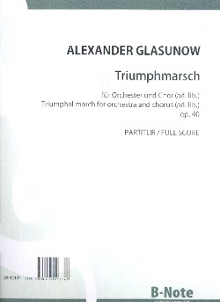 Triumphmarsch op.40 fr Orchester (Chor ad lib) Partitur