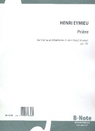 Prire op.161 fr Violine und Harmonium oder Orgel (Klavier)