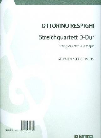 Streichquartett D-Dur  Stimmen