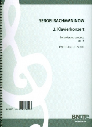 Konzert c-Moll Nr.2 op.1 fr Klavier und Orchester Partitur