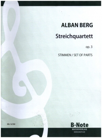 Quartett op.3 fr Streichquartett Stimmen