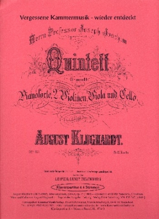 Quintett g-Moll op.43 fr 2 Violinen, Viola, Violoncello und Klavier Partitur und Stimmen