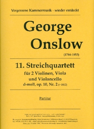 Streichquartett d-Moll Nr.11 op.10,2  Partitur