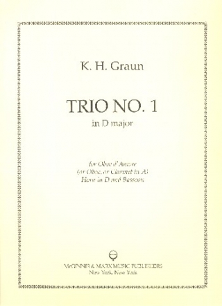 Trio No.1 in D Major for oboe d'amore (or oboe, clarinet in A), horn in D and bassoon score and parts