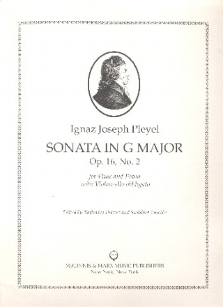 Sonata in G Major op.16 no.2 for flute and piano with violoncello obbligato