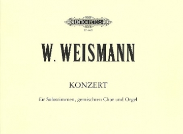 Konzert fr Solostimmen, gem Chor und Orgel Partitur (dt)