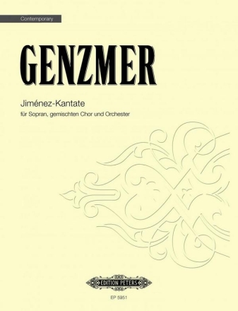 Genzmer, H. Jimnez-Kantate f. Sopran..., CP., Gem. Chor, GH. Genzmer Kantate Jimenez Chp