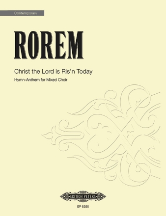 Rorem, N. Hymn-Anthem on the tu..., CP., Gem. Chor (a, Einz. Rorem Christ The Lord Gch P