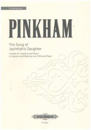 The song of Jephthah's Daughter for soprano and ppiano (S,Bar), female choir and piano choral score