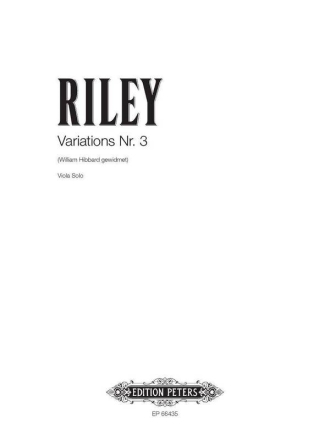 Riley, D. Variat. f. Viola solo Nr. 3, SP.(en), VA., GH. Riley Variations 3 Va