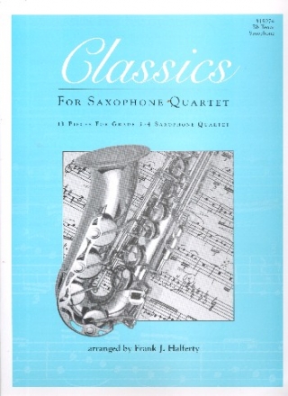 Classics for 4 saxophones (AATBar) Tenor Saxophone