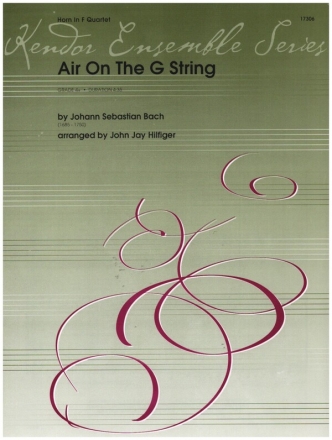 Air On The G String (from Orchestral Suite No. 3) for 4 horns score and parts