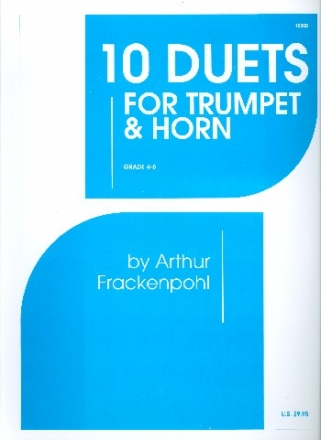 10 Duets for trumpet and horn score