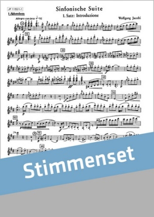 Sinfonische Suite 1. Satz fr Akkordeonorchester  Stimmenset