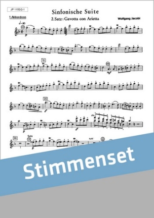 Sinfonische Suite 2. Satz fr Akkordeonorchester  Stimmenset