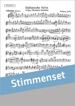 Sinfonische Suite 4. Satz fr Akkordeonorchester  Stimmenset