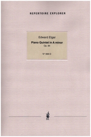 Piano Quintet a minor op.84 for piano, 2 violins, viola, violoncello score and parts