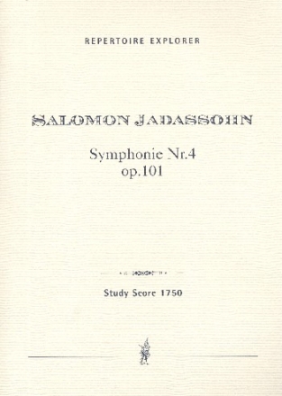 Sinfonie c-Moll Nr.4 op.101 fr Orchester Studienpartitur