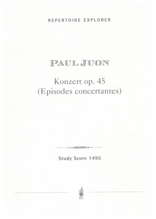 Konzert op.45 (Episodes concertantes) fr Violine, Violoncello und Klavier mit Orchester Studienpartitur