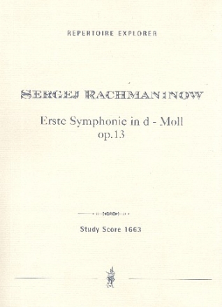 Sinfonie d-Moll Nr.1 op.13 fr Orchester Studienpartitur