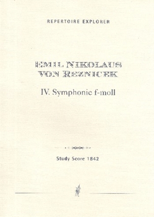 Sinfonie f-Moll Nr.4 fr Orchester Studienpartitur