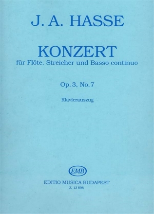 Johann Adolph Hasse Konzert Op. 3, No. 7 Flte und Klavier