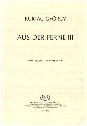 Aus der Ferne 3 for string quartet score