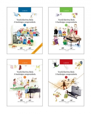 gnes Lakos Vesel Klavrna Skola Vol 1-4 Piano (Buch + CD)