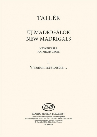 Zsfia Tallr Vivamus, mea Lesbia? Mixed Choir (Klavierauszug)