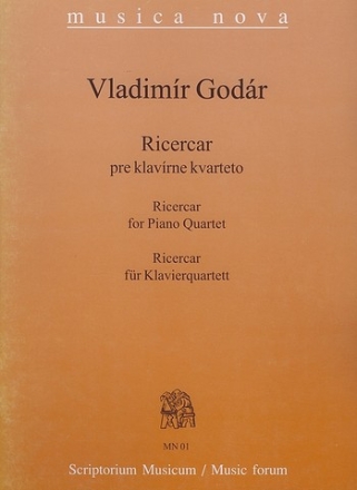 Vladimir Godar Ricercar MN01 fr Klavierquartett String Orchestra and Piano