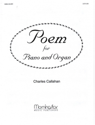 Poem for piano and organ score