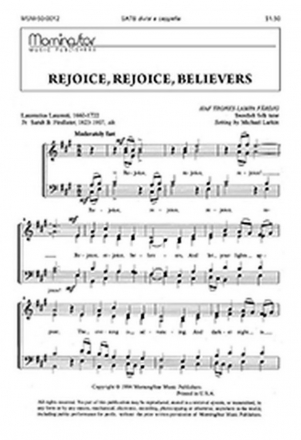 Michael Larkin Rejoice, Rejoice, Believers SATB divisi, a cappella