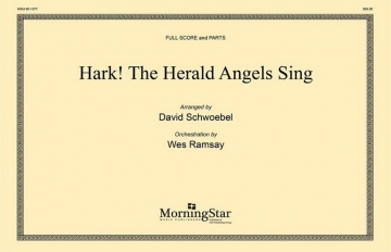 David Schwoebel Hark! The Herald Angels Sing SATB divisi, Organ, opt. Orchestra (Partitur + Stimmen)