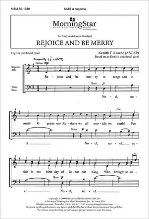 Kenneth T. Kosche Rejoice and Be Merry SATB a Cappella