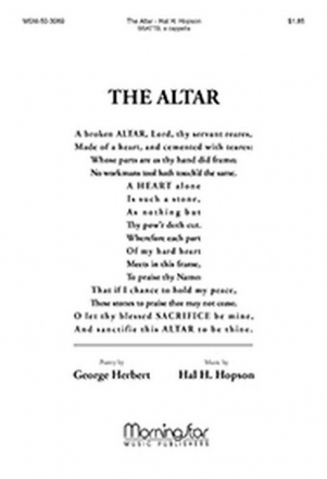 Hal H. Hopson The Altar SATB divisi, a cappella or SSATTB, a cappella