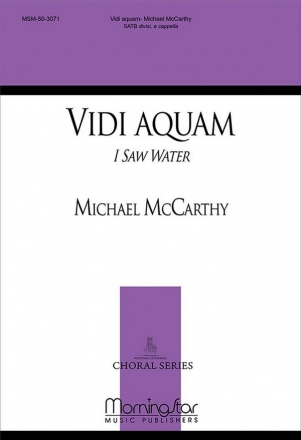 Vidi aquam - I saw Water for mixed chorus divisi a cappella score (la/en)