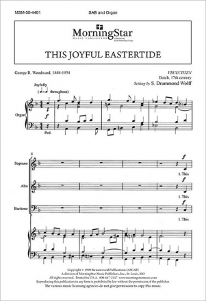 S. Drummond Wolff This Joyful Eastertide SAB and Organ