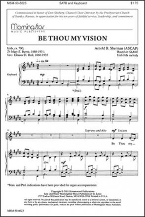 Arnold B. Sherman Be Thou My Vision SATB and Keyboard