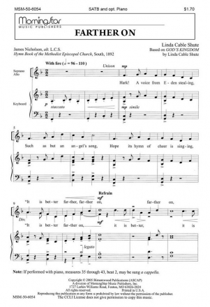 Linda Cable Shute Farther On SATB, Opt. Piano