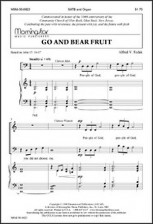 Alfred V. Fedak Go and Bear Fruit SATB and Organ