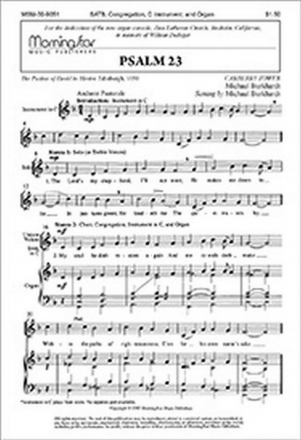 Michael Burkhardt Psalm 23 SATB, opt. Congregation, Organ, C Instrument