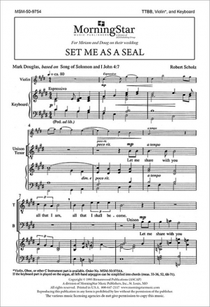 Robert Scholz Set Me As a Seal Vocal