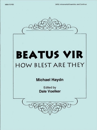 Dale Voelker Beatus Vir SATB, Congregation, Chamber Ensemble (Partitur)