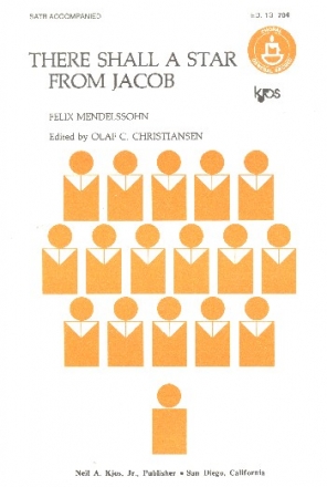 There shall a Star From Jacob for mixed chorus and organ score