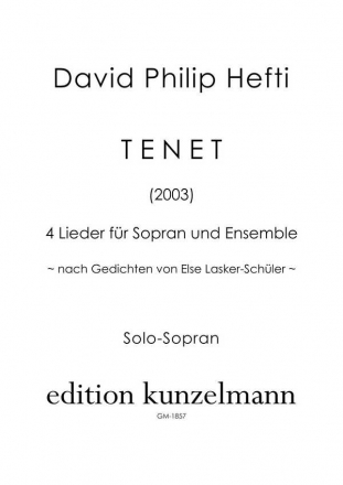 Tenet fr Sopran und Ensemble Sopran