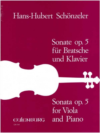 Schnzeler, Hans-Hubert - Sonate op. 5 fr Viola und Klavier Klavierpartitur/Stimme(n)