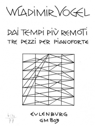 Vogel, Wladimir - 3 Stcke fr Klavier Klavier - Spielpartitur(en)