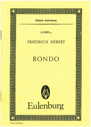 Rondo fr Orchester Studienpartitur