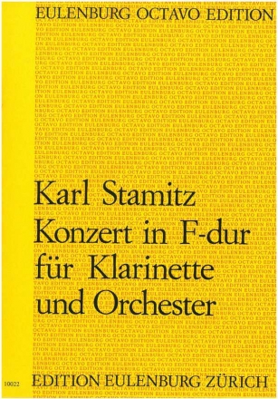 Konzert F-Dur fr Klarinette und Orchester Partitur